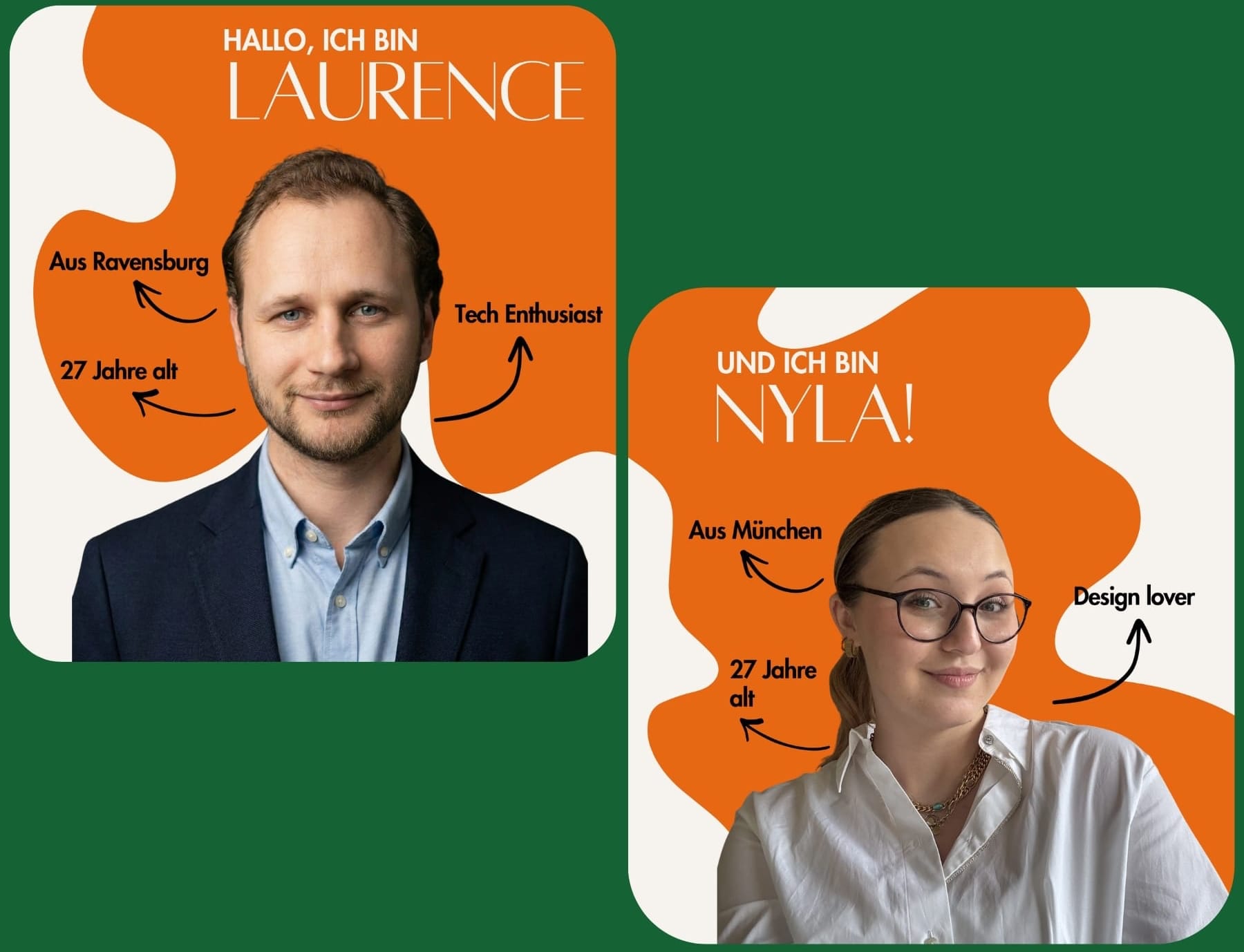 Laurence und Nyla stellen sich vor 